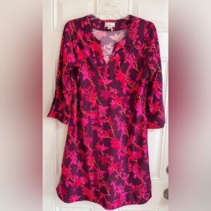 Jude Connally Pink and Purple Floral Dress